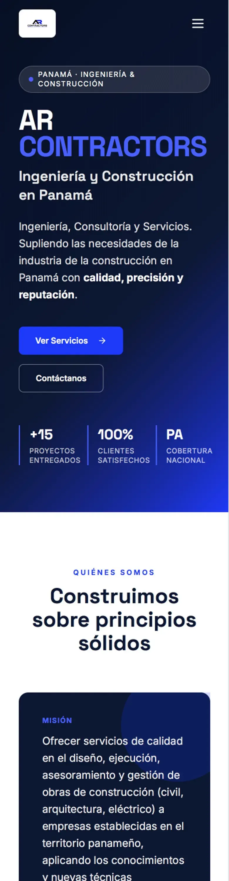Captura móvil de AR Contractors